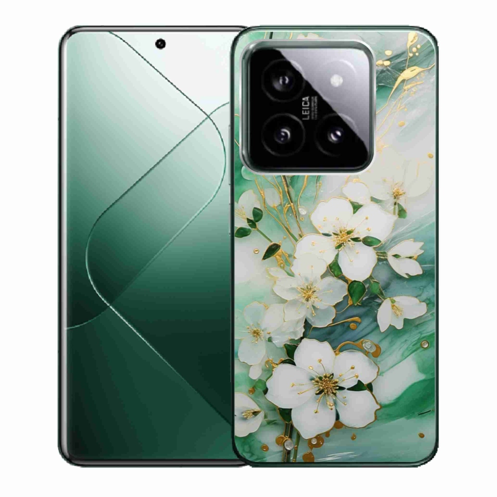 Gelový kryt mmCase na Xiaomi 14 - něžné květy