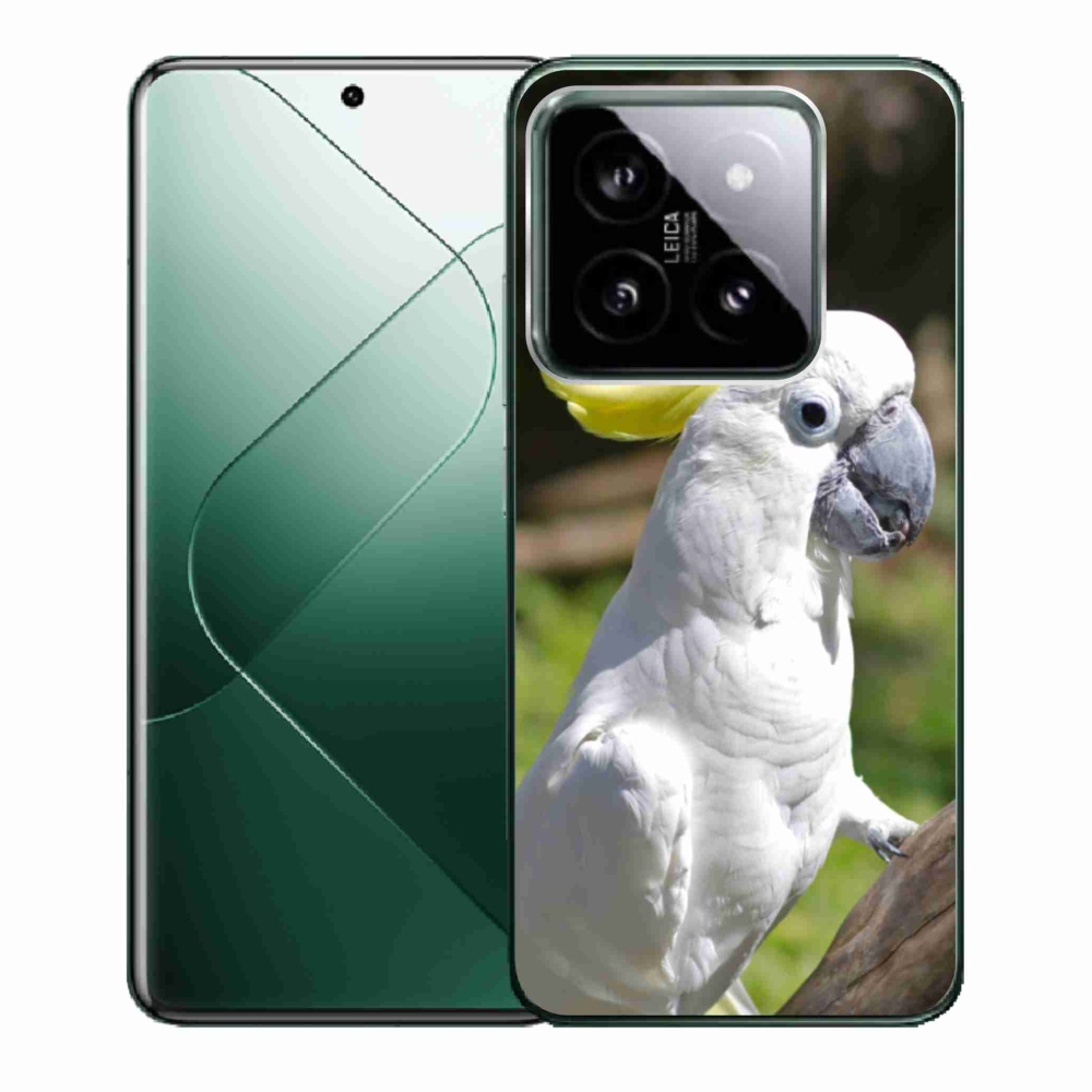 Gelový kryt mmCase na Xiaomi 14 - papoušek kakadu 2