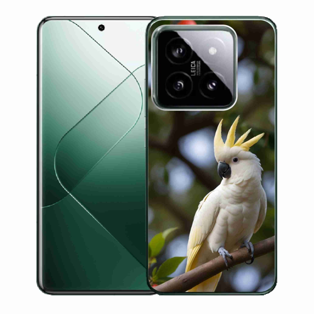 Gelový kryt mmCase na Xiaomi 14 - papoušek kakadu 3