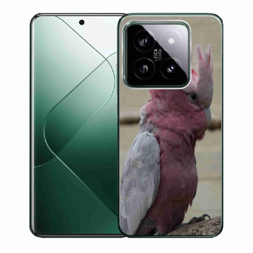 Gelový kryt mmCase na Xiaomi 14 - papoušek kakadu růžový