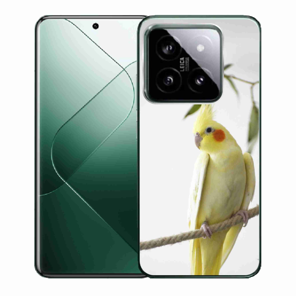 Gelový kryt mmCase na Xiaomi 14 - papoušek korela chocholatá