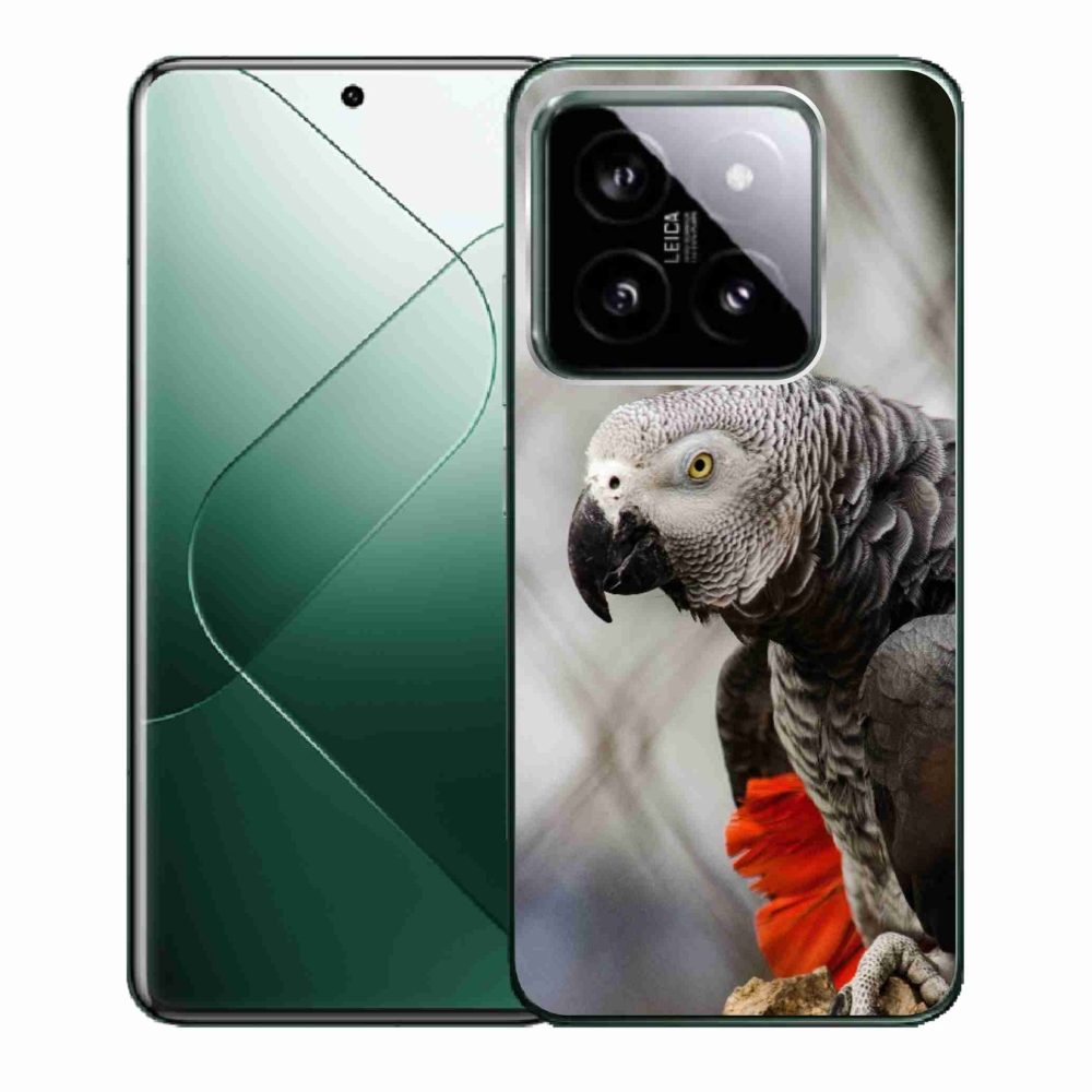 Gelový kryt mmCase na Xiaomi 14 - papoušek žako 3
