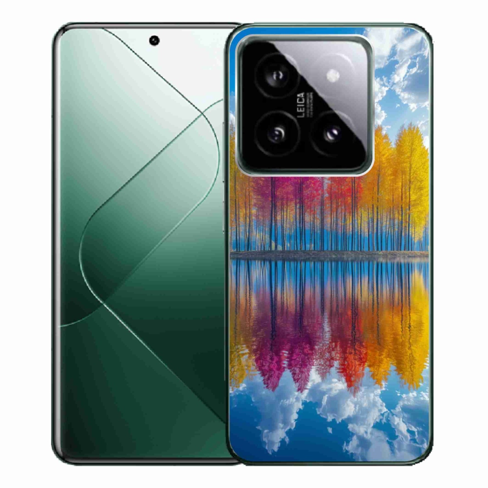 Gelový kryt mmCase na Xiaomi 14 Pro - barevné stromy