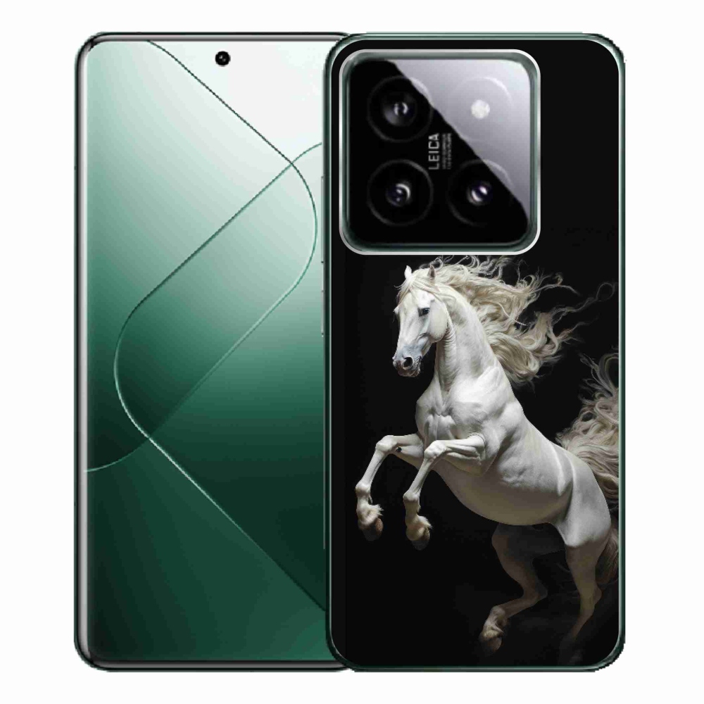Gelový kryt mmCase na Xiaomi 14 Pro - bílý kůň 4