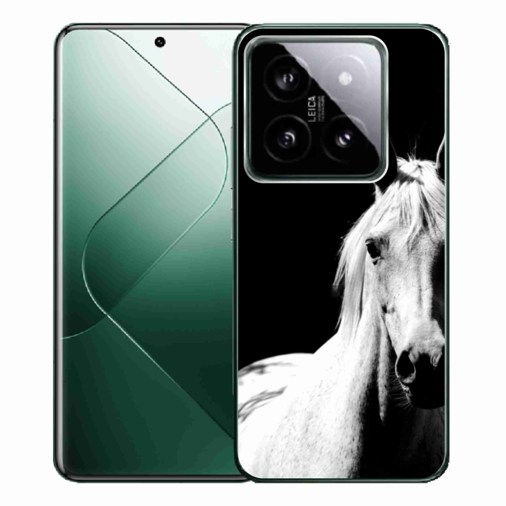 Gelový kryt mmCase na Xiaomi 14 Pro - bílý kůň 5