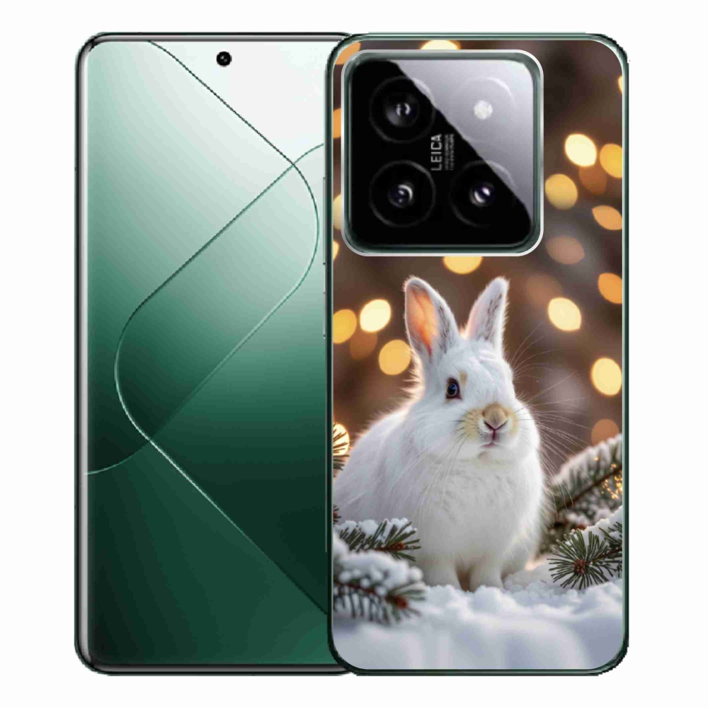 Gelový kryt mmCase na Xiaomi 14 Pro - bílý zajíc