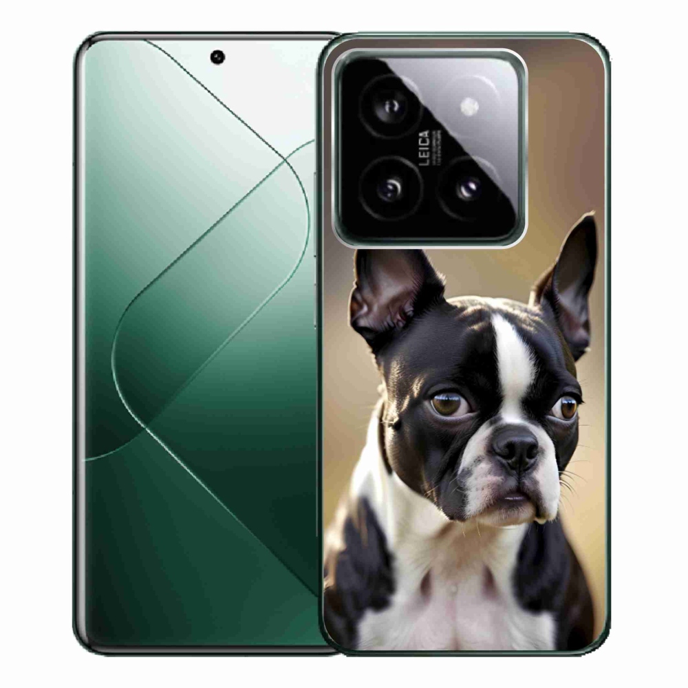 Gelový kryt mmCase na Xiaomi 14 Pro - bostonský teriér
