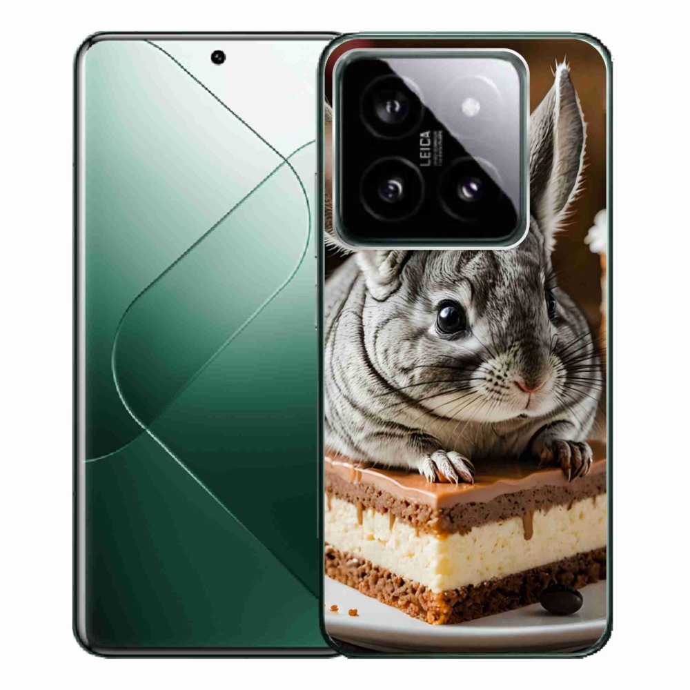 Gelový kryt mmCase na Xiaomi 14 Pro - činčila