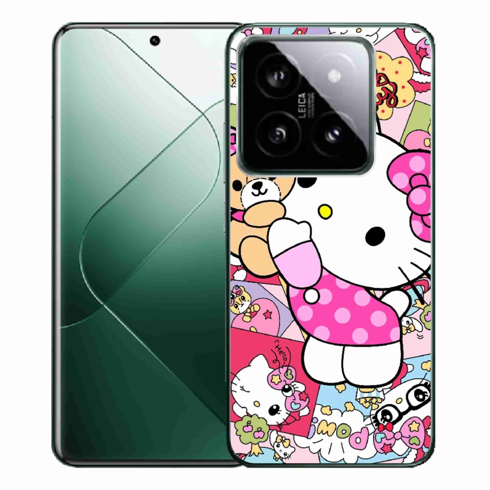 Gelový kryt mmCase na Xiaomi 14 Pro - cute kitty