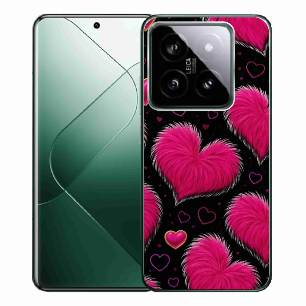 Gelový kryt mmCase na Xiaomi 14 Pro - hebká srdce