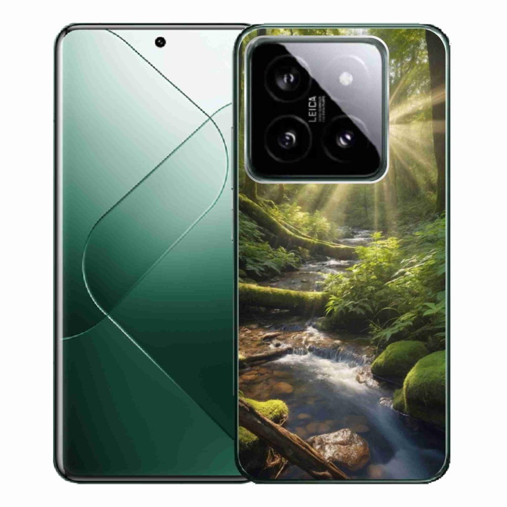 Gelový kryt mmCase na Xiaomi 14 Pro - hlubina lesa