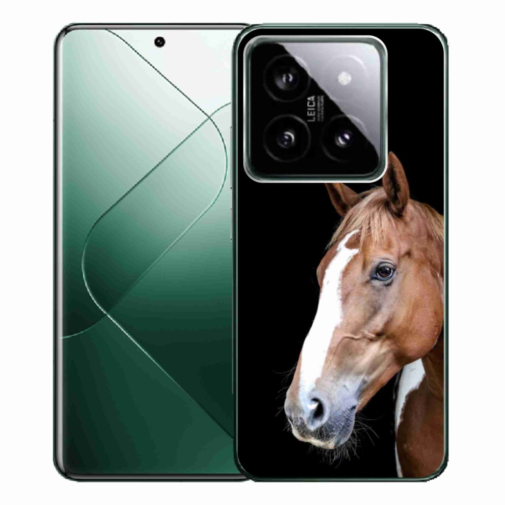 Gelový kryt mmCase na Xiaomi 14 Pro - hnědý kůň 3