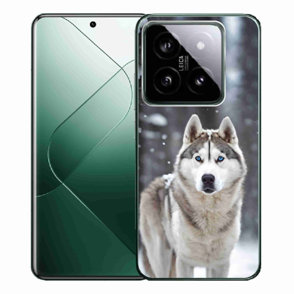 Gelový kryt mmCase na Xiaomi 14 Pro - husky 2