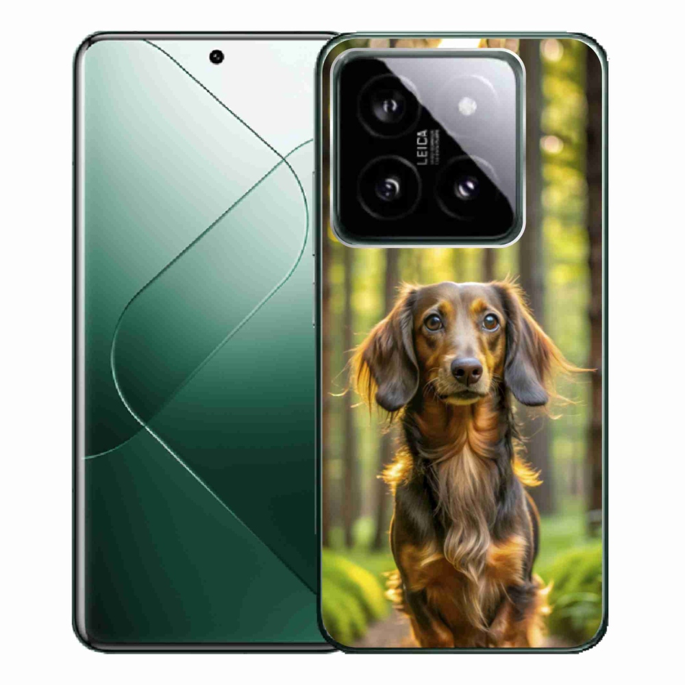 Gelový kryt mmCase na Xiaomi 14 Pro - jezevčík 4