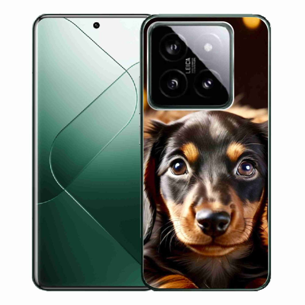 Gelový kryt mmCase na Xiaomi 14 Pro - jezevčík