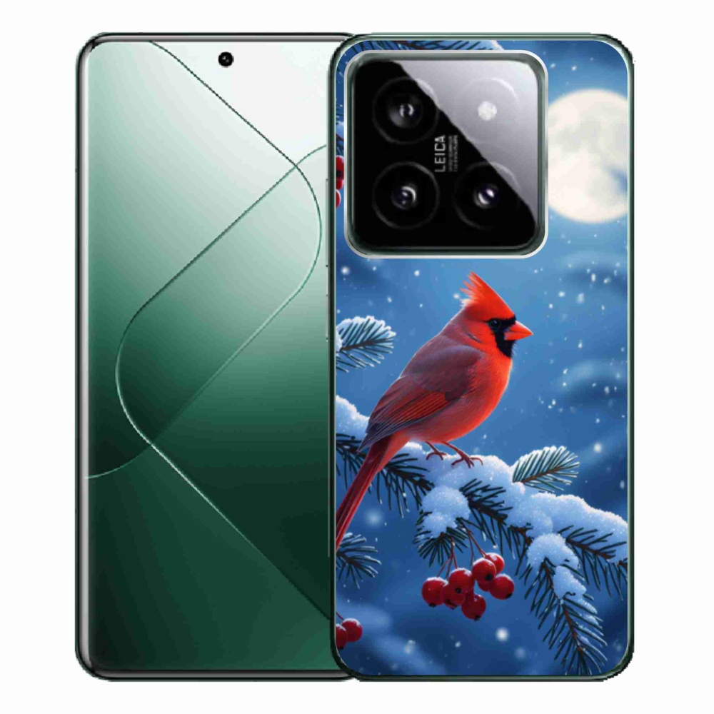 Gelový kryt mmCase na Xiaomi 14 Pro - kardinál červený