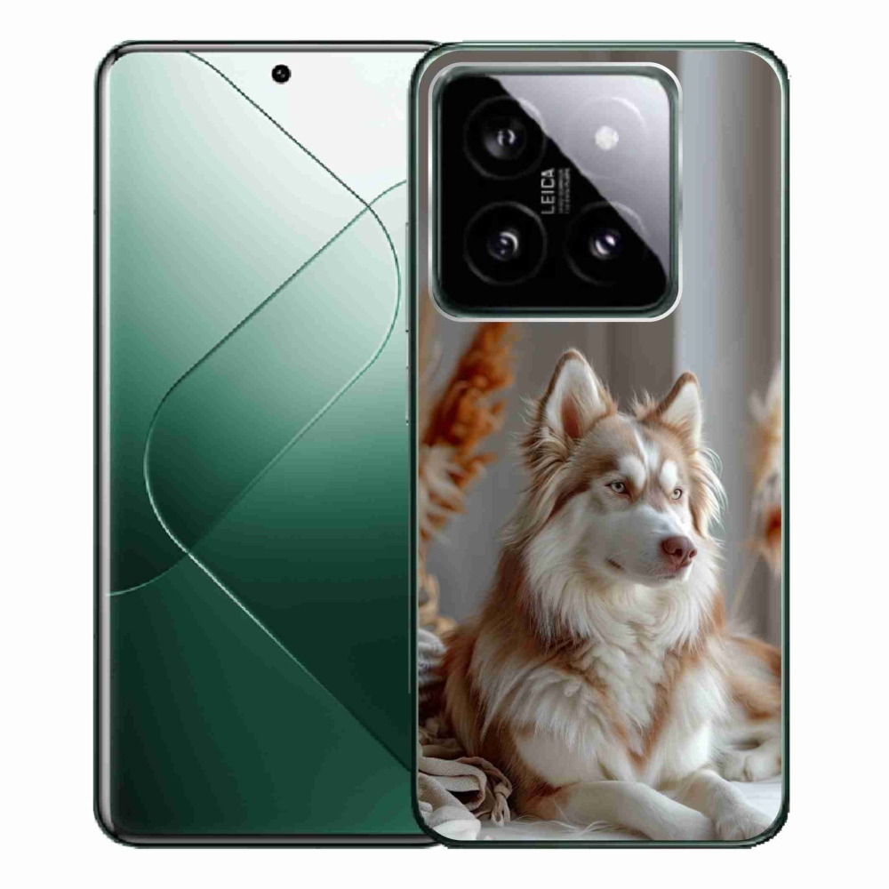 Gelový kryt mmCase na Xiaomi 14 Pro - klidný sibiřský husky