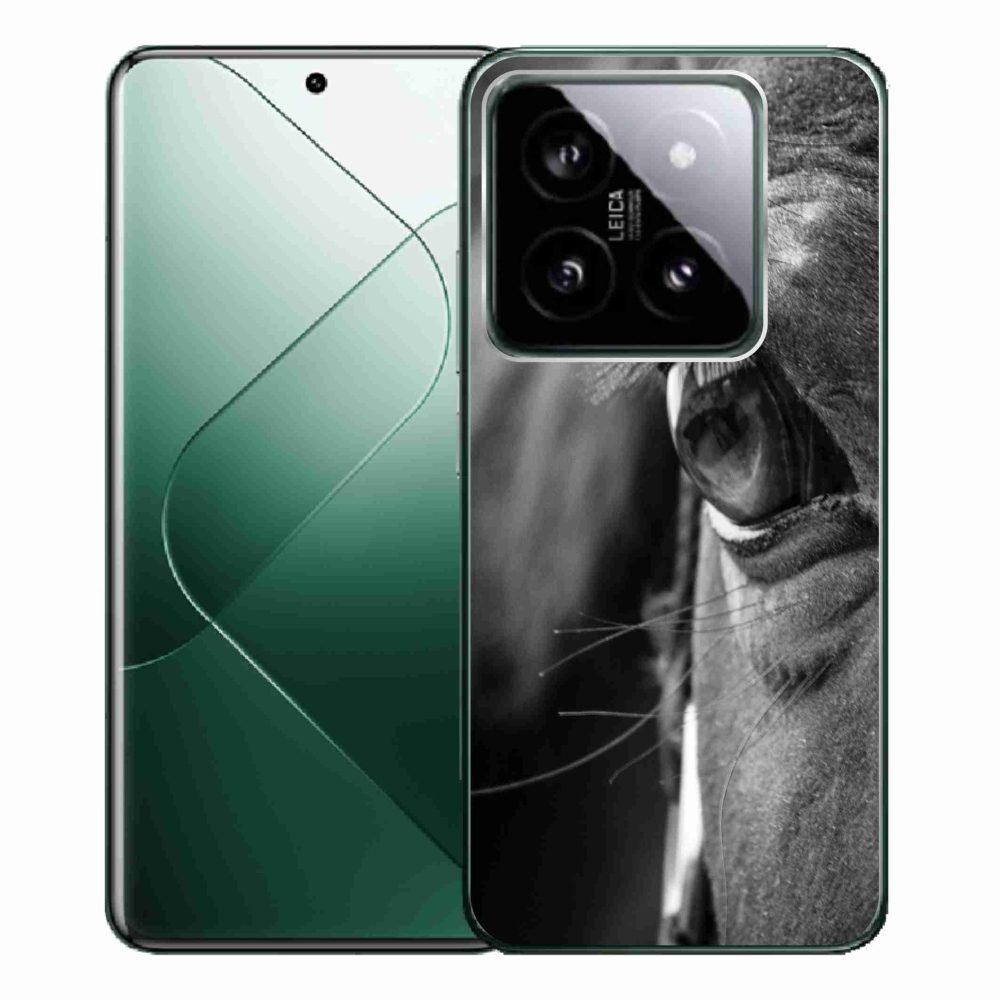 Gelový kryt mmCase na Xiaomi 14 Pro - koňský pohled
