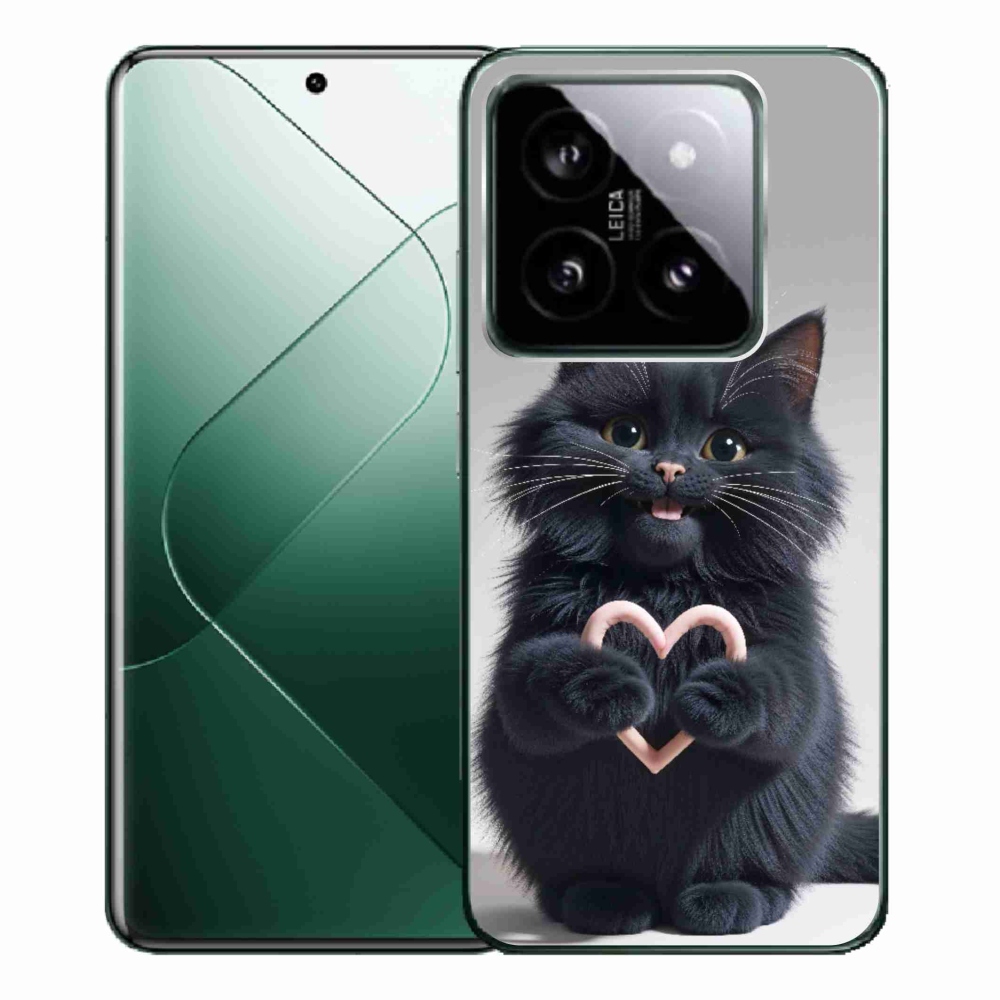 Gelový kryt mmCase na Xiaomi 14 Pro - kočičí láska 3