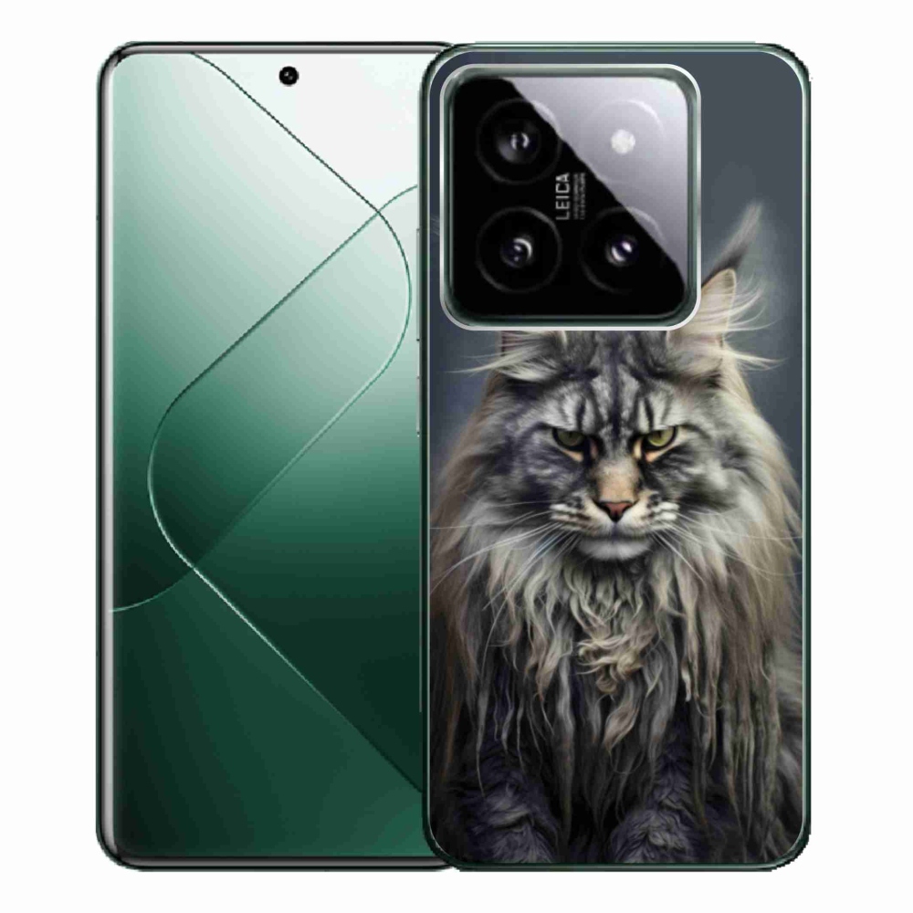 Gelový kryt mmCase na Xiaomi 14 Pro - kočíčí pohled 4