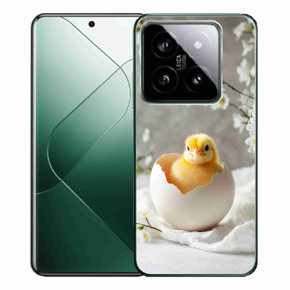 Gelový kryt mmCase na Xiaomi 14 Pro - kuřátko