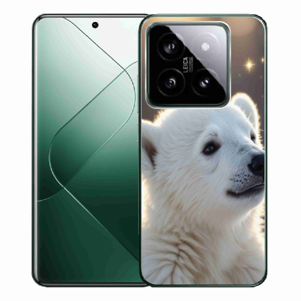 Gelový kryt mmCase na Xiaomi 14 Pro - lední medvěd