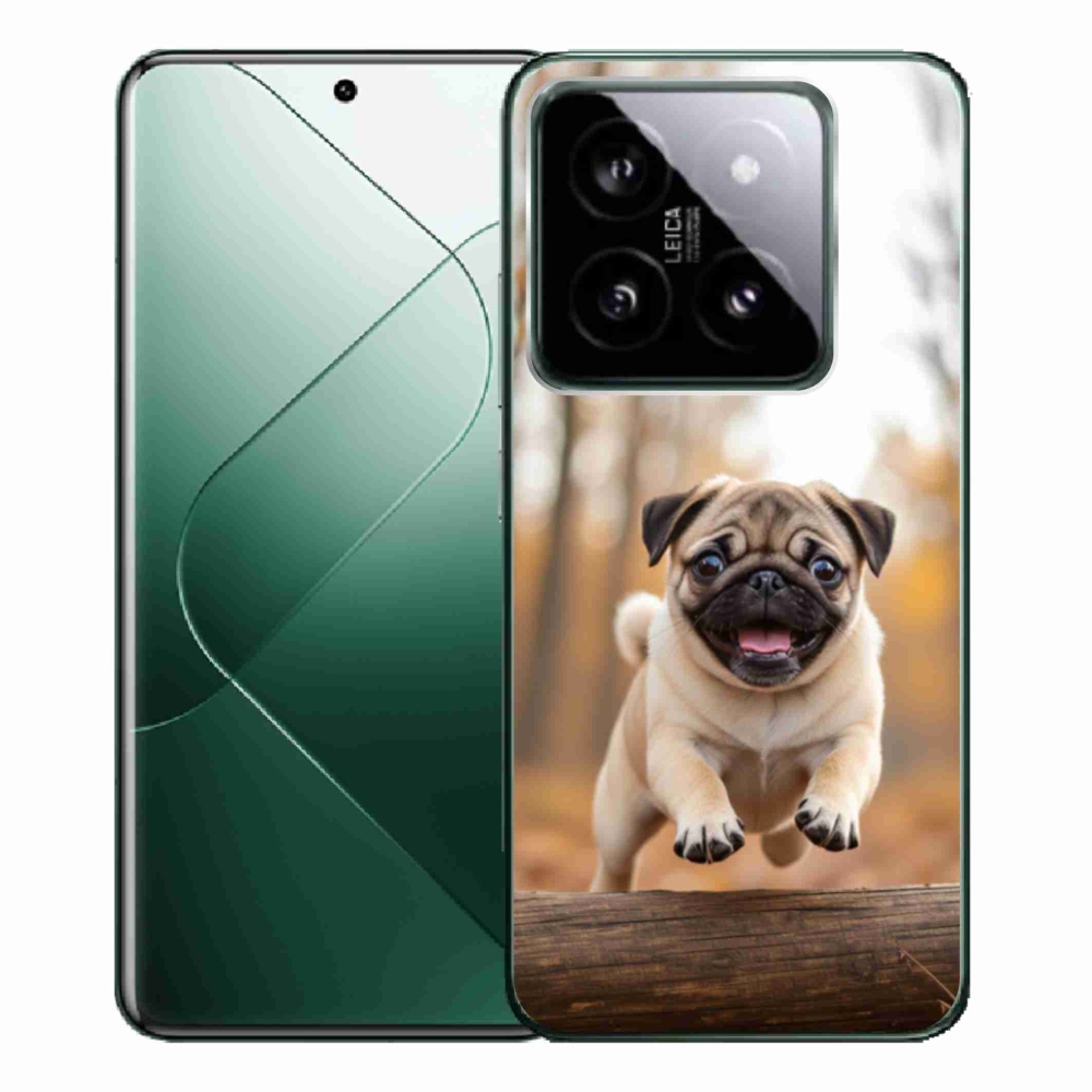 Gelový kryt mmCase na Xiaomi 14 Pro - mops 2