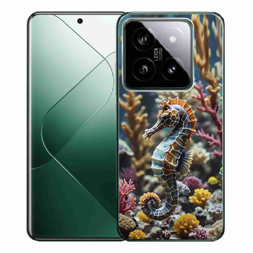 Gelový kryt mmCase na Xiaomi 14 Pro - mořský koník 2