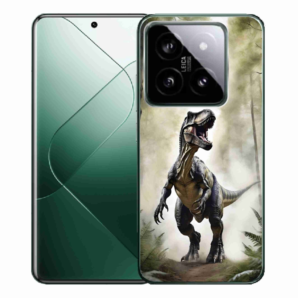 Gelový kryt mmCase na Xiaomi 14 Pro - naštvaný T-Rex
