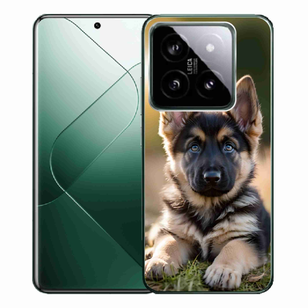 Gelový kryt mmCase na Xiaomi 14 Pro - německý ovčák v přírodě