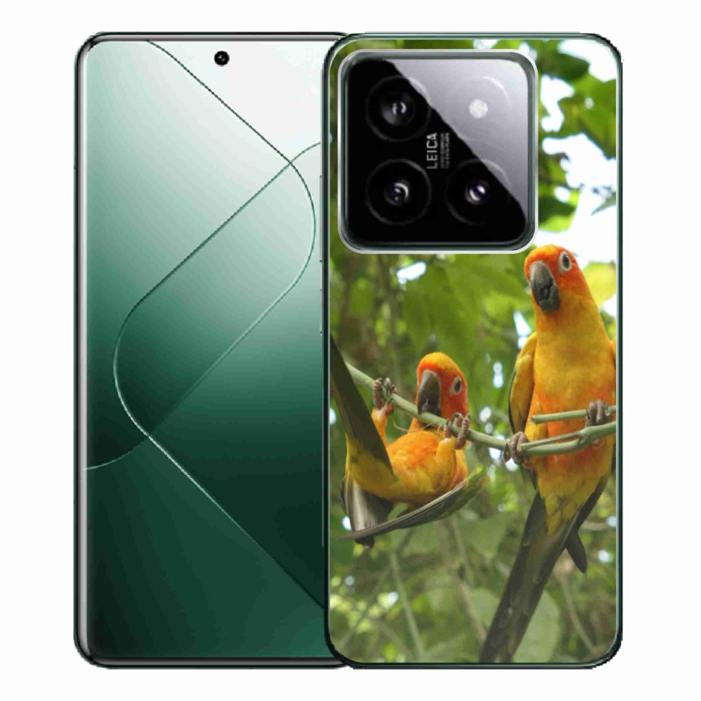 Gelový kryt mmCase na Xiaomi 14 Pro - papoušci aratingy