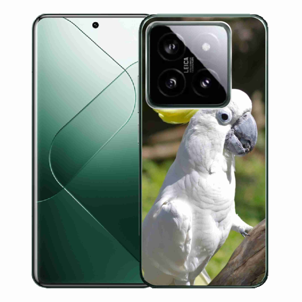 Gelový kryt mmCase na Xiaomi 14 Pro - papoušek kakadu 2