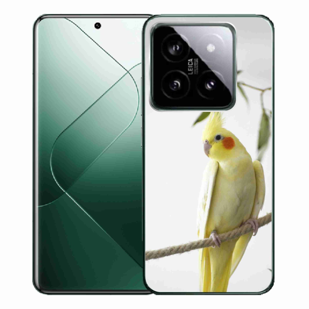 Gelový kryt mmCase na Xiaomi 14 Pro - papoušek korela chocholatá