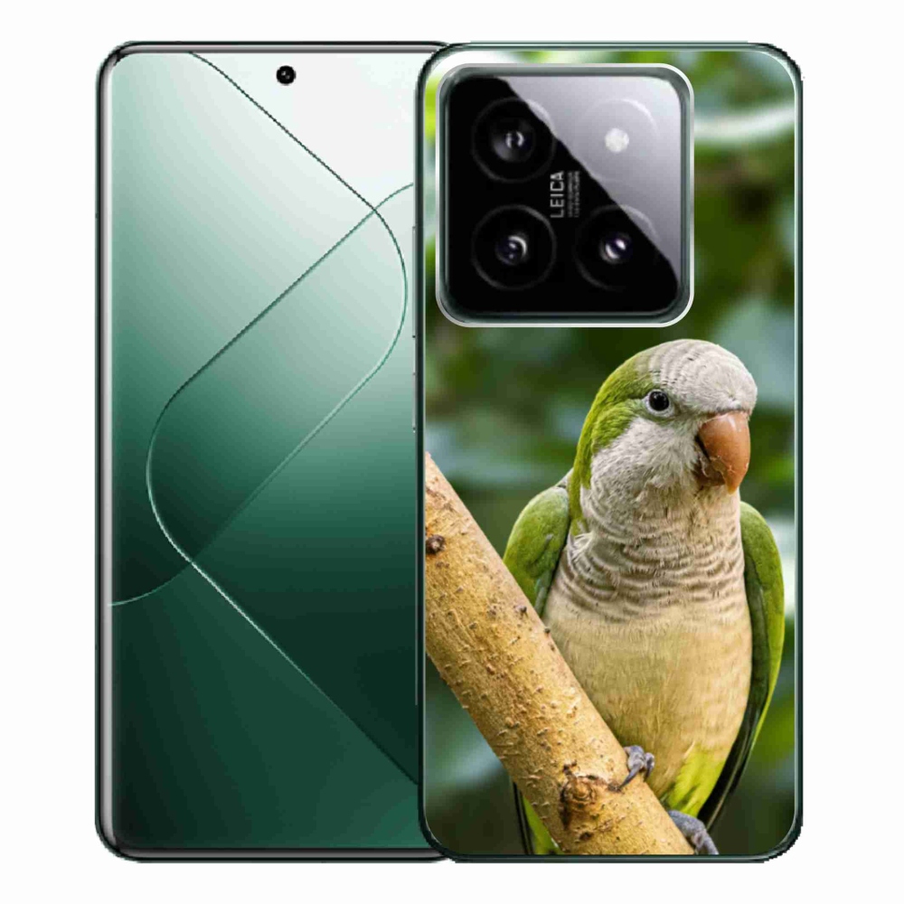 Gelový kryt mmCase na Xiaomi 14 Pro - papoušek mníšek