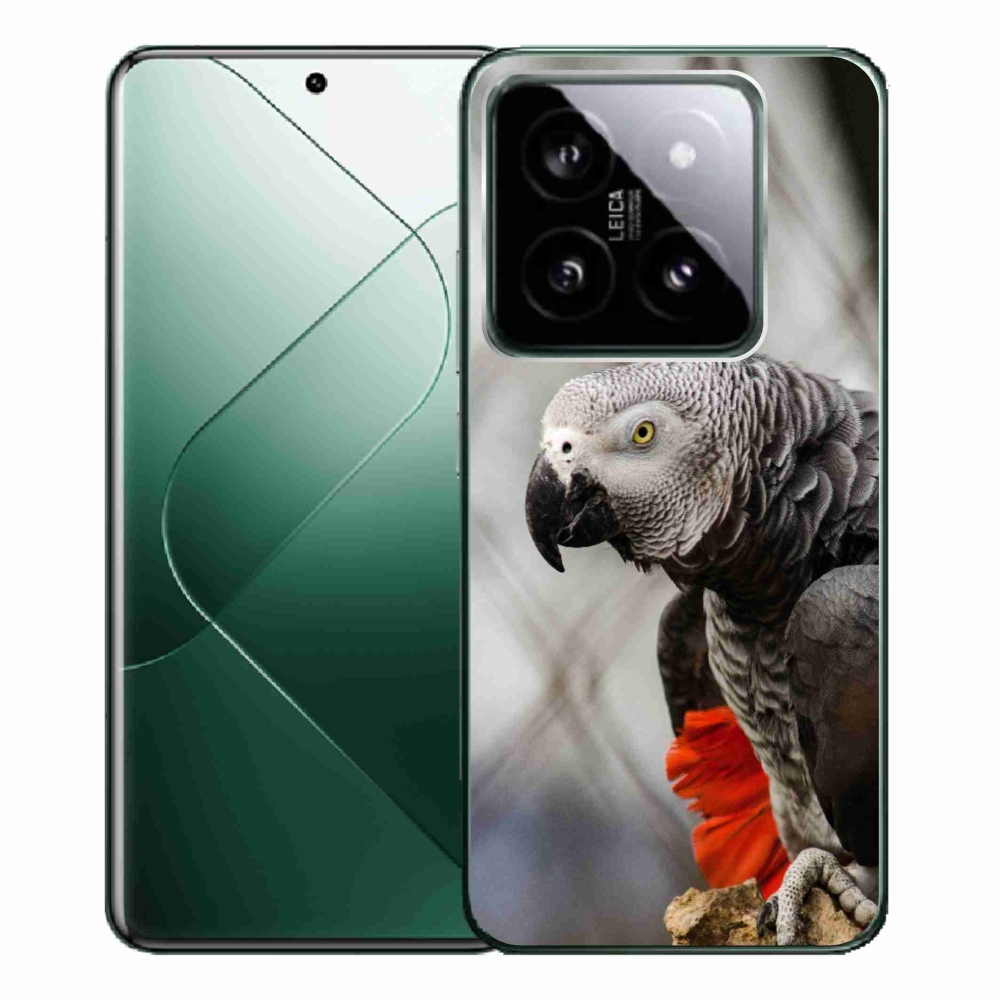 Gelový kryt mmCase na Xiaomi 14 Pro - papoušek žako 3