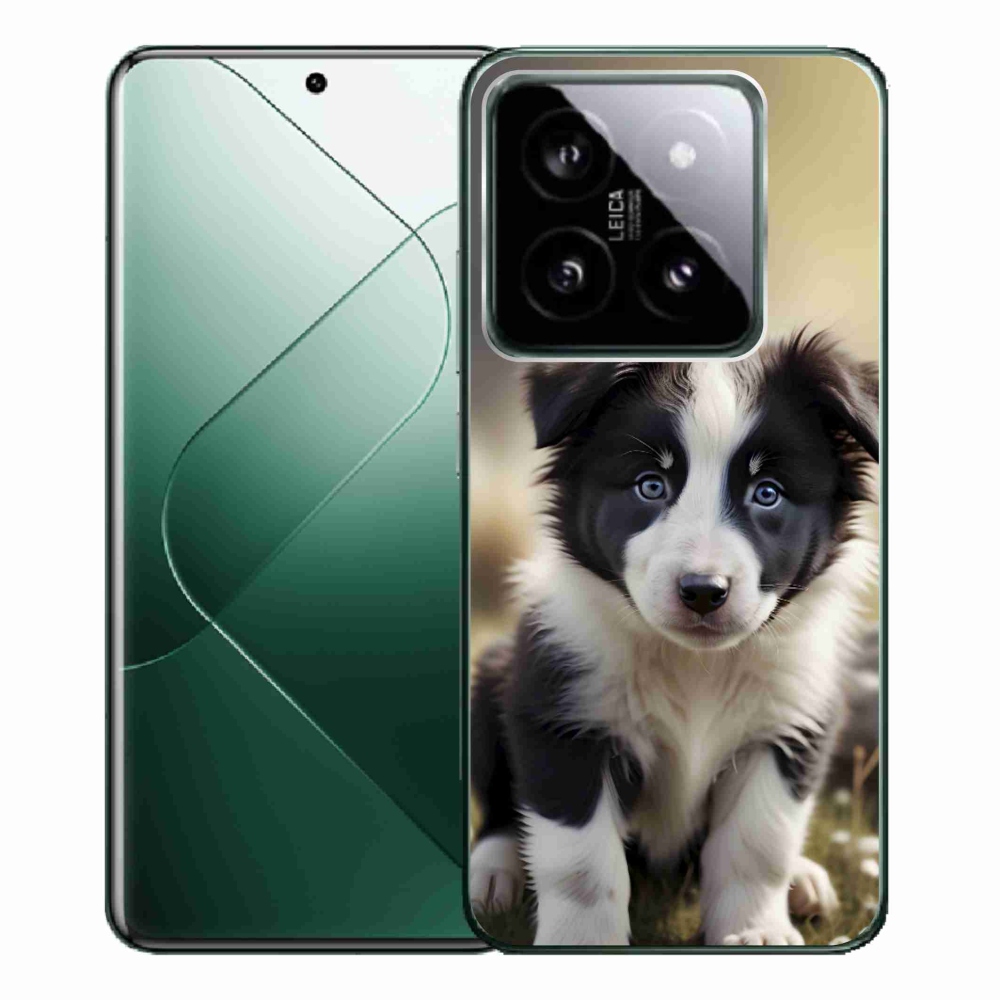 Gelový kryt mmCase na Xiaomi 14 Pro - roztomilá border kolie