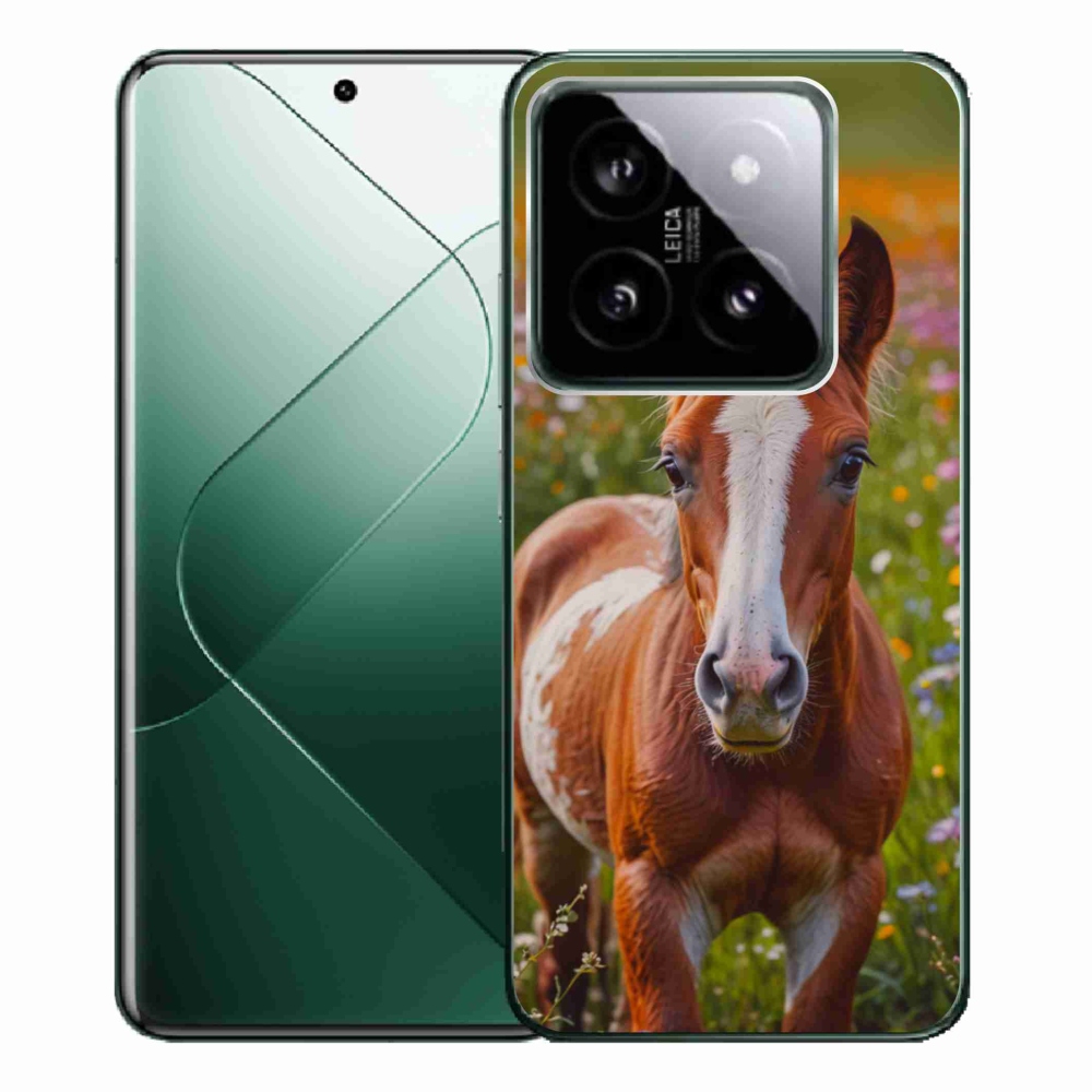 Gelový kryt mmCase na Xiaomi 14 Pro - roztomilé hříbě