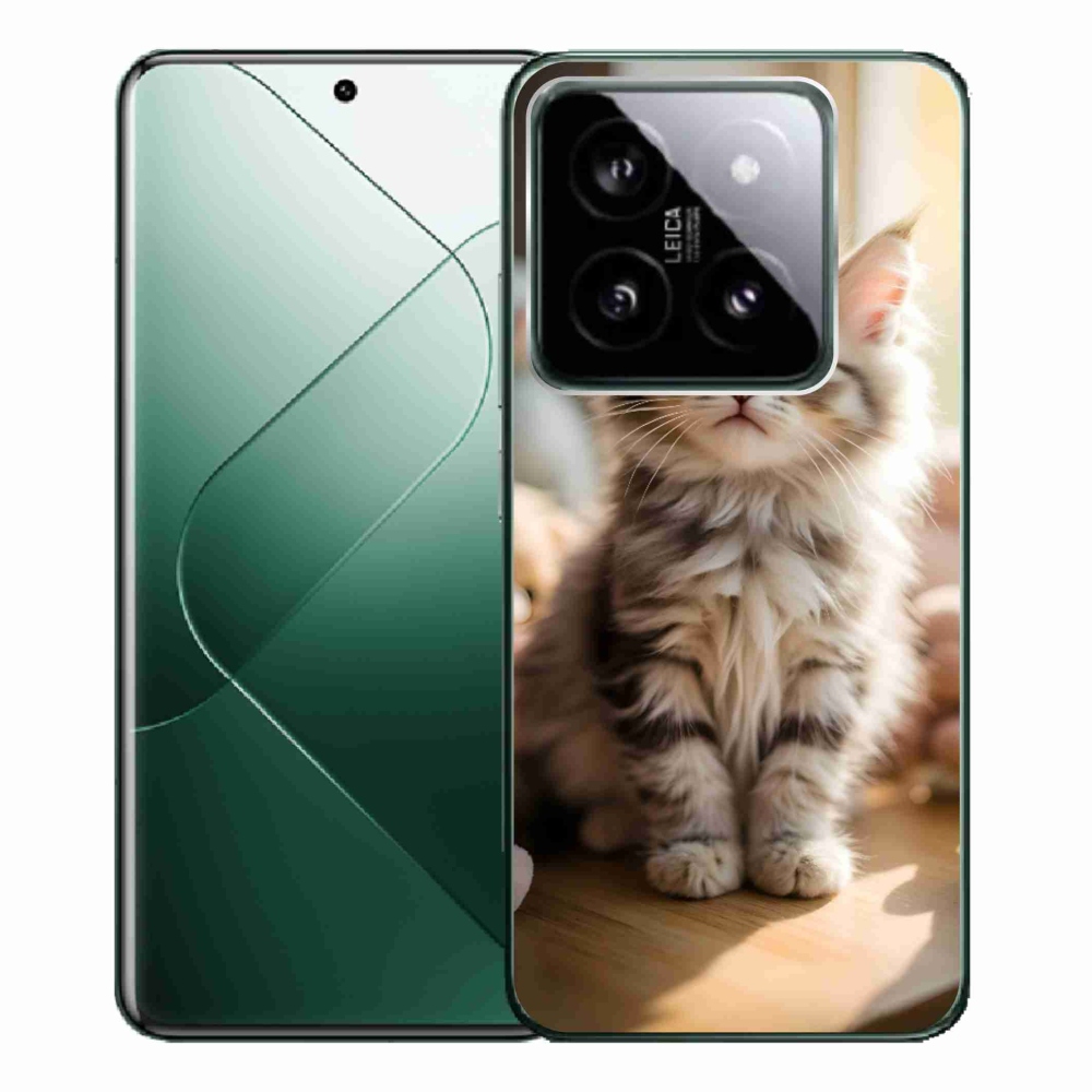 Gelový kryt mmCase na Xiaomi 14 Pro - roztomilé kotě 10