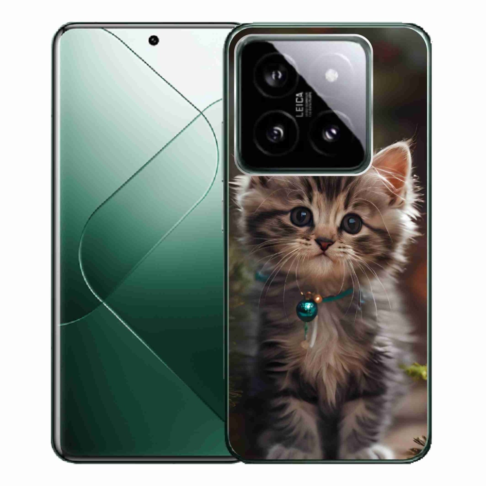 Gelový kryt mmCase na Xiaomi 14 Pro - roztomilé kotě 11