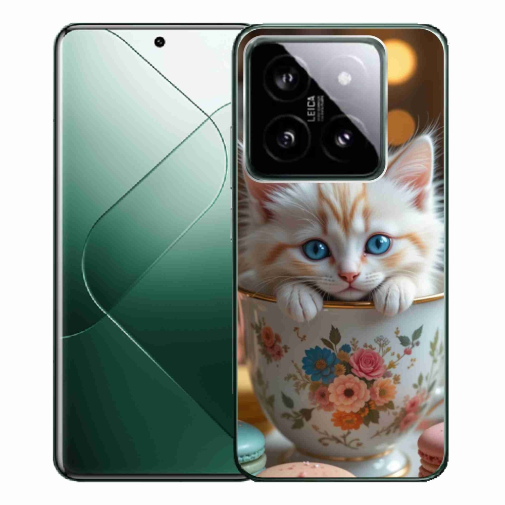 Gelový kryt mmCase na Xiaomi 14 Pro - roztomilé kotě 6