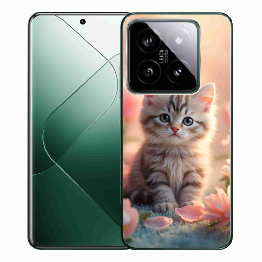 Gelový kryt mmCase na Xiaomi 14 Pro - roztomilé kotě 8