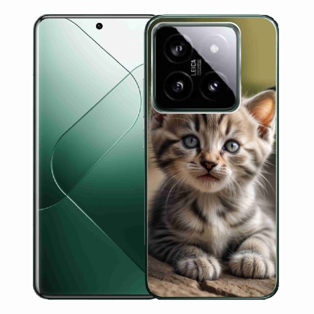 Gelový kryt mmCase na Xiaomi 14 Pro - roztomilé kotě 9