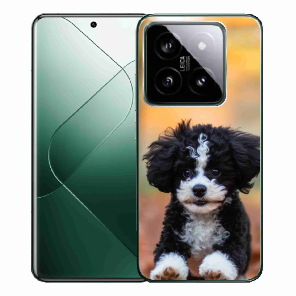 Gelový kryt mmCase na Xiaomi 14 Pro - roztomilé štěně 2