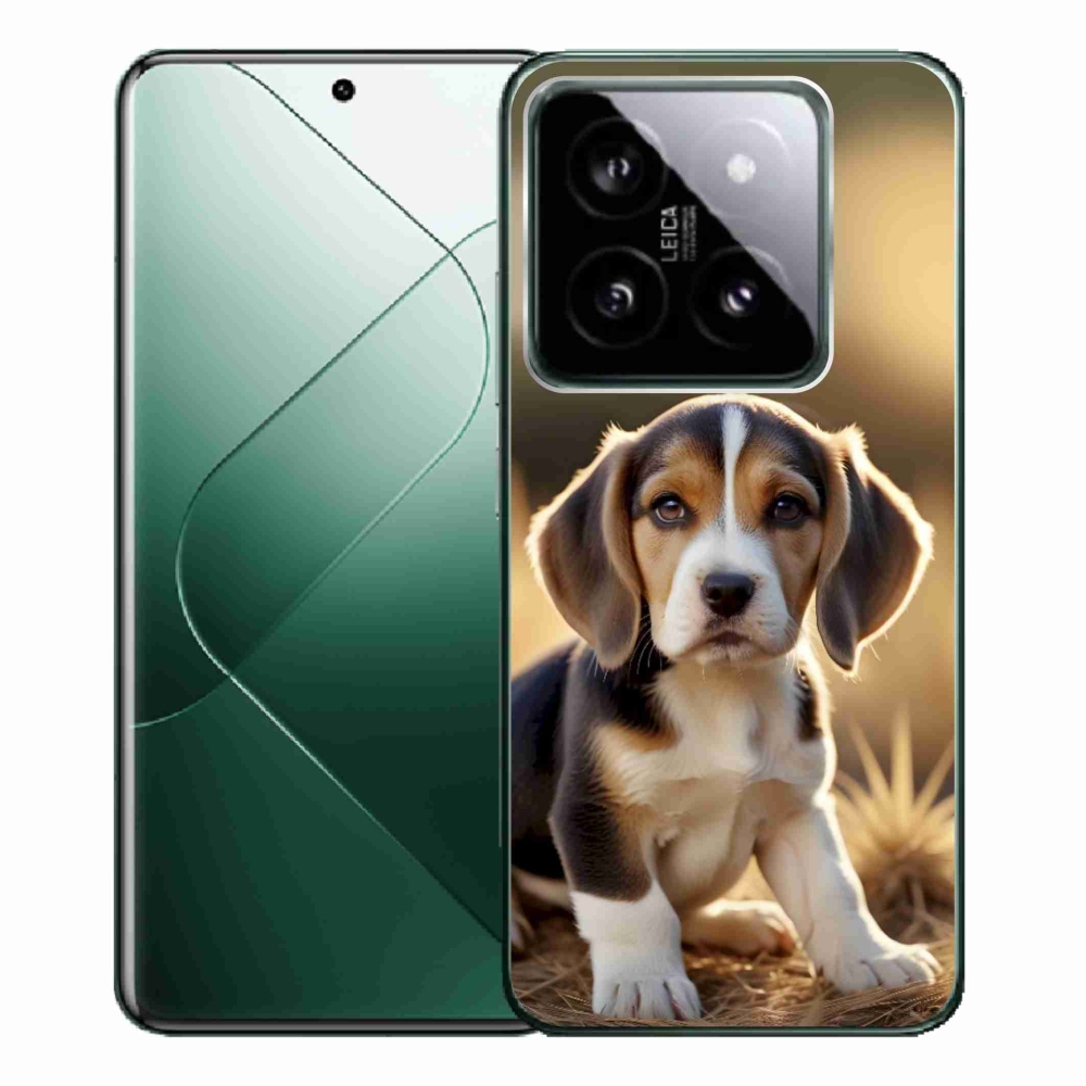 Gelový kryt mmCase na Xiaomi 14 Pro - roztomilý bígl