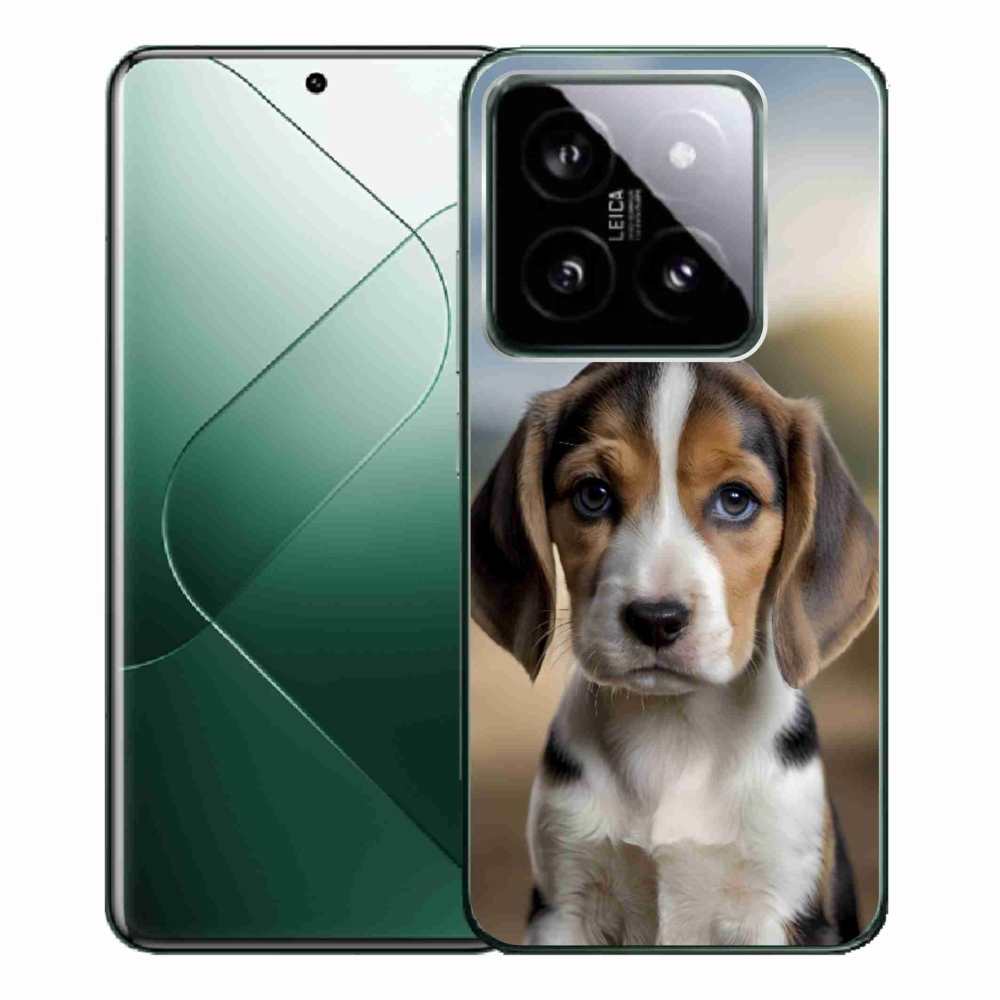 Gelový kryt mmCase na Xiaomi 14 Pro - roztomilý bígl