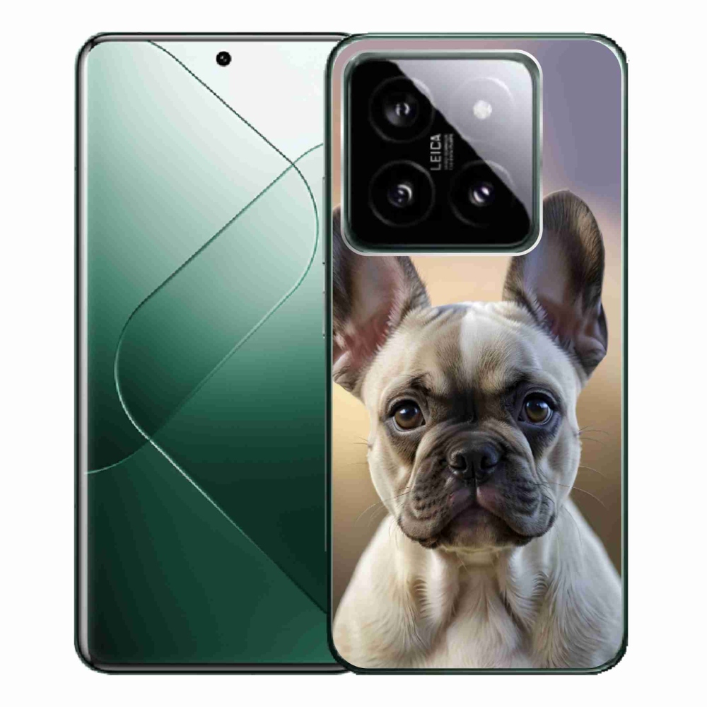Gelový kryt mmCase na Xiaomi 14 Pro - roztomilý francouzský buldoček