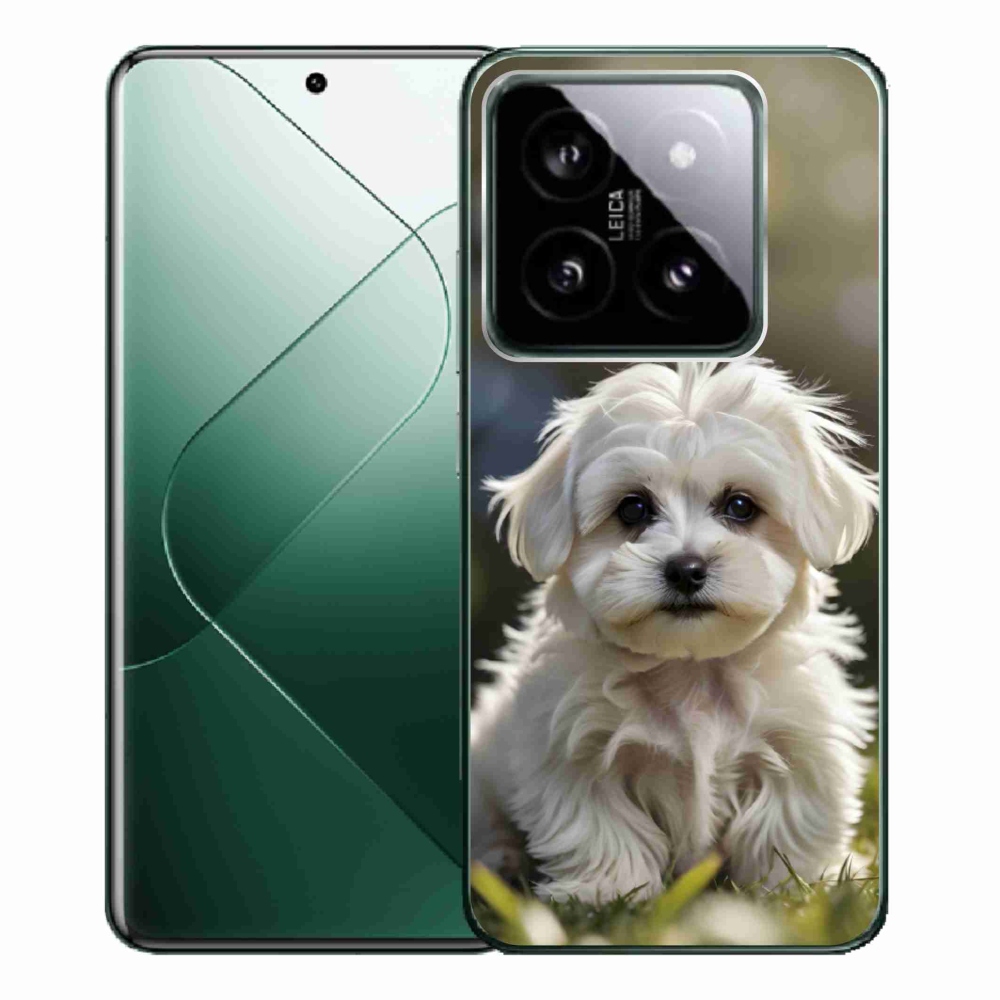 Gelový kryt mmCase na Xiaomi 14 Pro - roztomilý maltézský psík