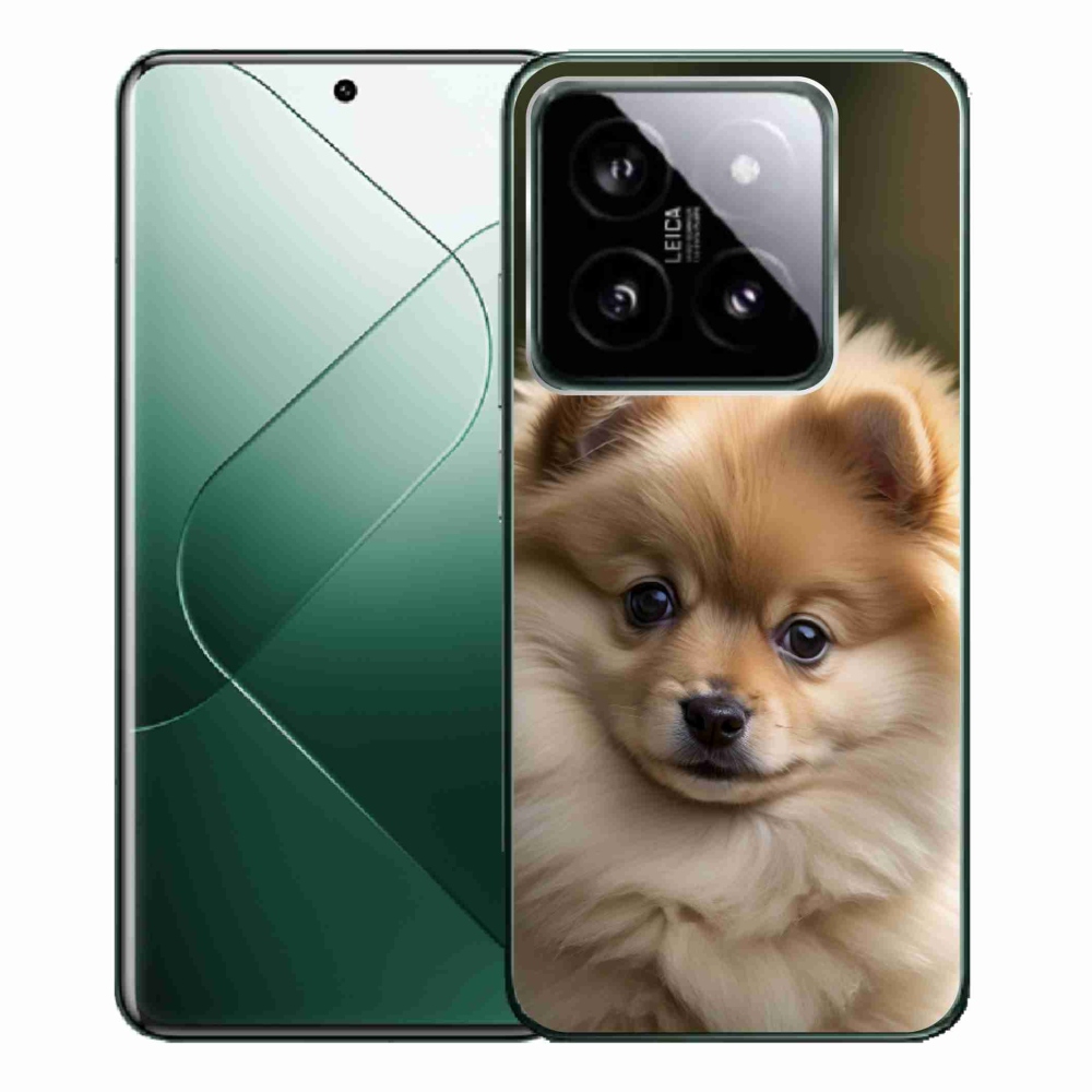 Gelový kryt mmCase na Xiaomi 14 Pro - roztomilý pomeranian 2