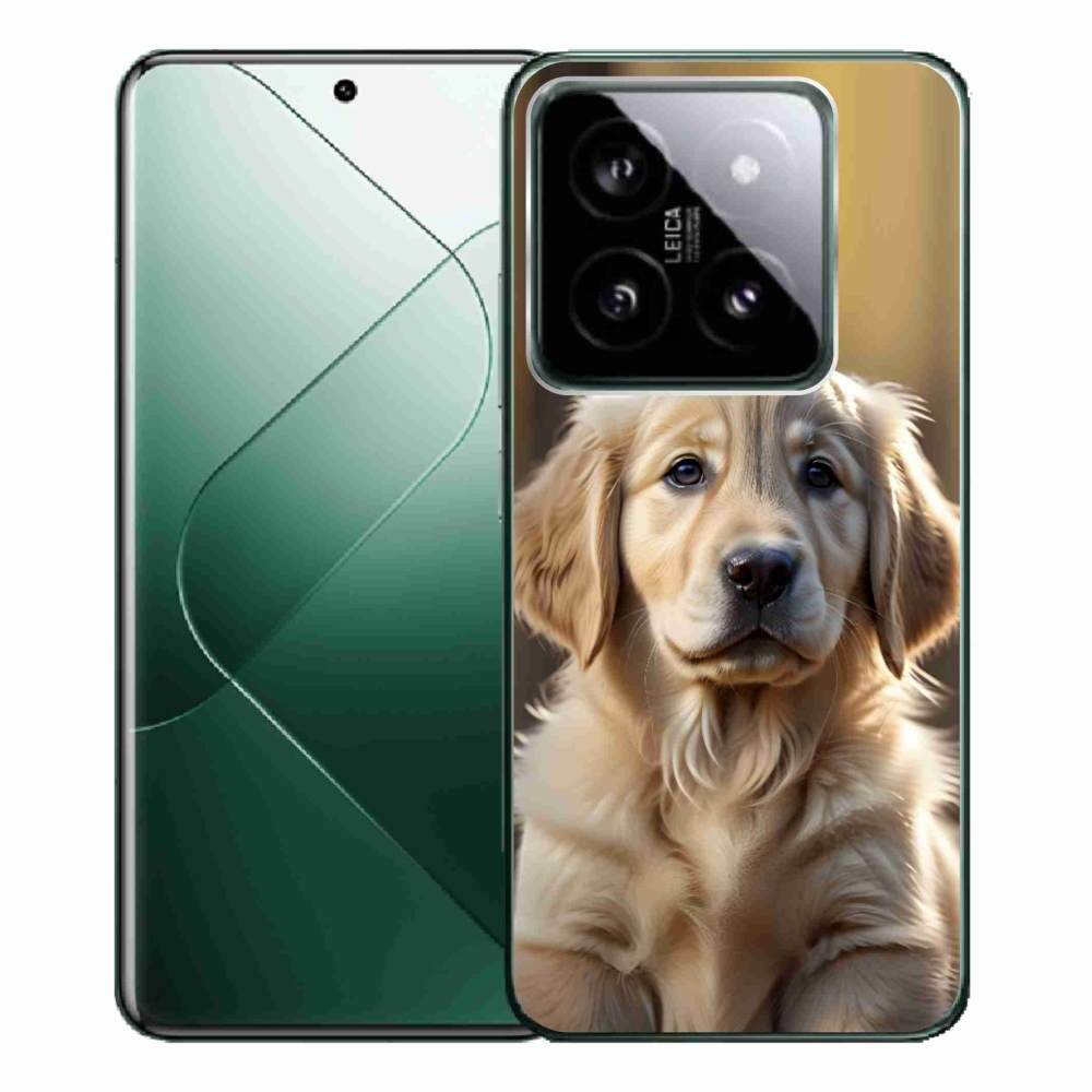 Gelový kryt mmCase na Xiaomi 14 Pro - roztomilý zlatý retrívr