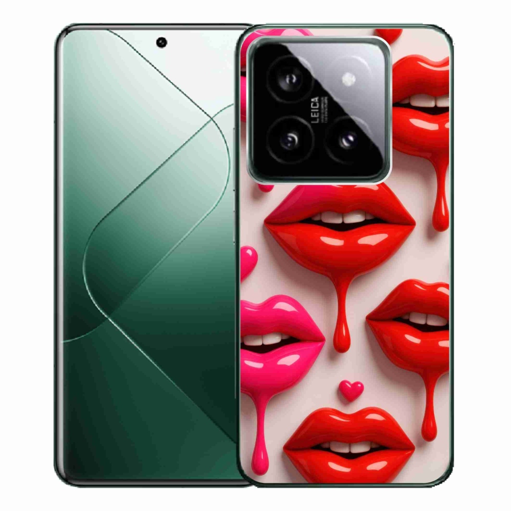 Gelový kryt mmCase na Xiaomi 14 Pro - rty 2